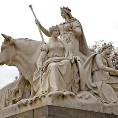 albert monument in london england kingdome and old construction