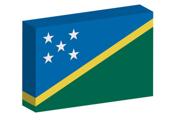 3D Isometric Flag Illustration of the country of  lags_3D-2_Solo