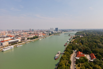 View of Danube River in Bratislava, Slovakia