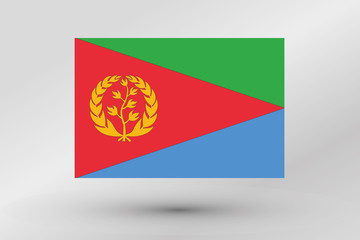 Fototapeta premium Flag Illustration of the country of Eritrea