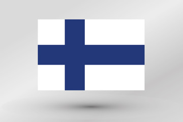Obraz premium Flag Illustration of the country of Finland