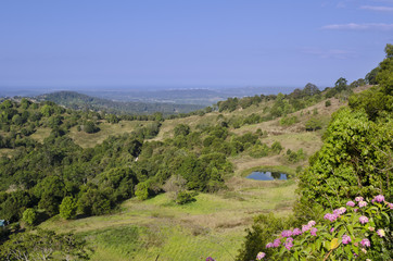 Obraz premium Scenic Sunshine Coast view from hinterland