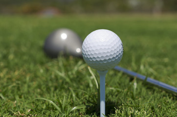 Golf Ball on Tee
