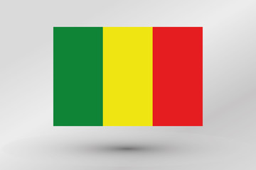 Fototapeta premium Flag Illustration of the country of Mali