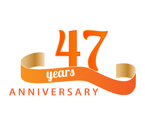 47 year anniversary logo