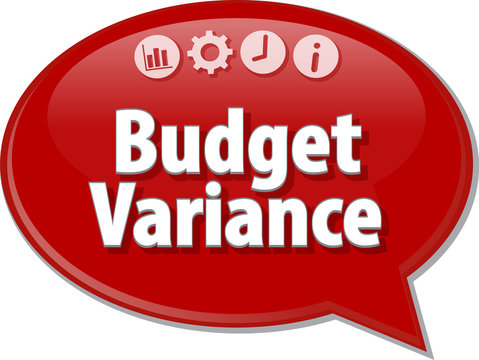 Budget Variance  Blank Business Diagram Illustration