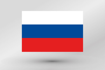 Flag Illustration of the country of  Russia