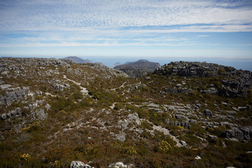 beautiful mountain landscape in South Africa from a height