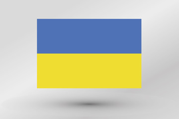 Flag Illustration of the country of  Ukraine