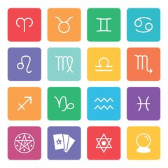 Symbol Zodiac Sign. Zodiac icons. Horoscope icon. Vector. Illust