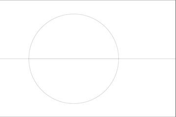 Skeleton  Flag Illustration of the country of  Greenland