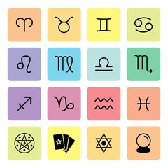 Symbol Zodiac Sign. Zodiac icons. Horoscope icon. Vector. Illust