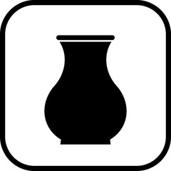 Vector ceramic pot illustration isolated on white