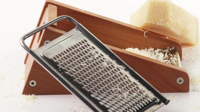 Parmesan with cheese grater