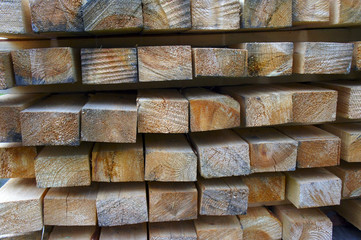 Background of logs and planks