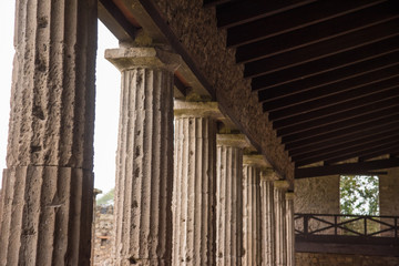 Pompeii on a rainy day 雨の日のポンペイ遺跡