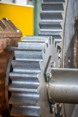 Close-up of metal gear
