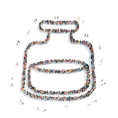 group people shape  jars  jam