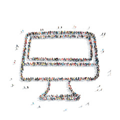 group people  shape  monitor cartoon
