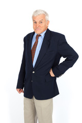 Handsome man doing different expressions in different sets of clothes: posing