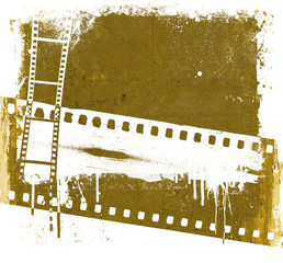 Grunge sepia film strip background