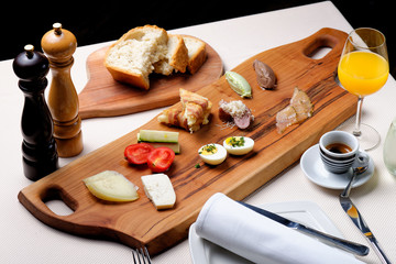 Delicious breakfast at the luxury hotel