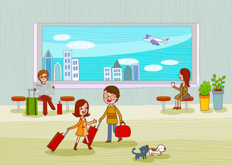 Illustration of travel