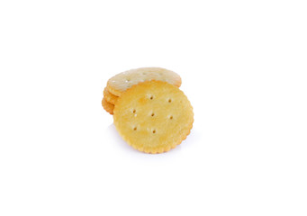 biscuits on white background