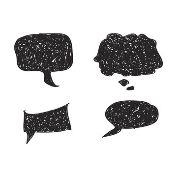 Simple doodle of a speech bubble