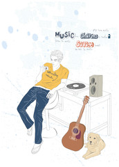 Illustration of a man