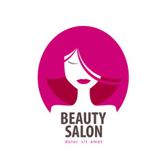 beauty vector logo design template. cosmetic, makeup or girl