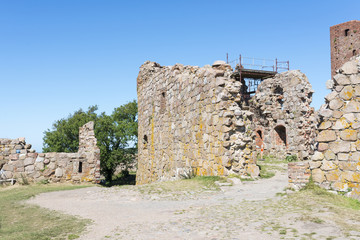 Hammershus castle ruins on Bornholm island, Denmark