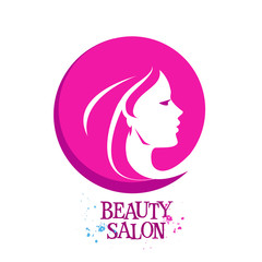 beautiful woman, female vector logo design template. cosmetic