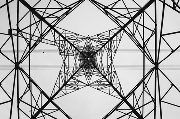 A graphic lines of the electricity pole.