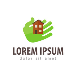 house, hotel vector logo design template. construction or
