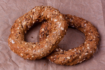 turkish bagel with grain