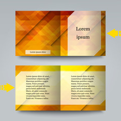 Fototapeta premium Brochure template with abstract background.