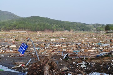 ３１１　東日本大震災　津波被害（南三陸） - obrazy, fototapety, plakaty