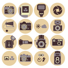 Photography icon set