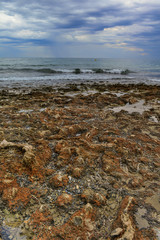 Sunrise on the beach in Spain
