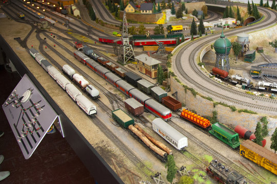 Miniature trains and model