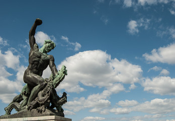 Fototapeta na wymiar liberty statue of Budapest