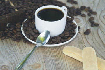 coffee with biscuits