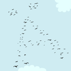Bird Formation In Diacrtic A