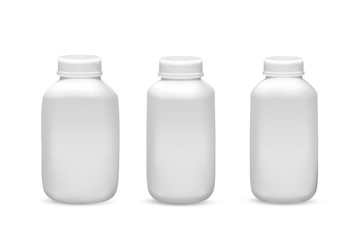 Set of medicine bottles. Vector