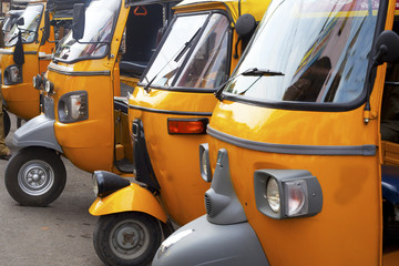 auto rickshaw  stand in Tamil Nadu