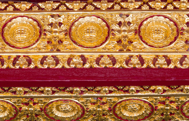 Designs of the temple gate in Wat Thailand