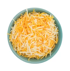 Deurstickers Variety of cheeses in a small bowl © Bert Folsom