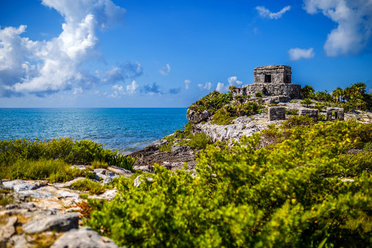 Coast at Tulum, Mayan Ruin