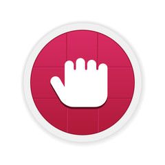 Obraz premium Circle App Icon- Red